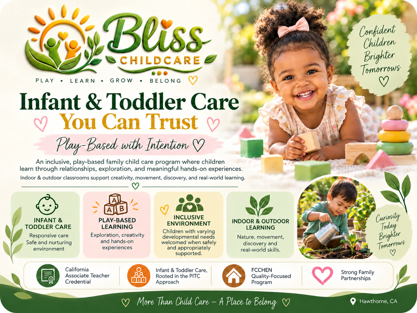 Bliss Child Care — play, learn, grow, belong